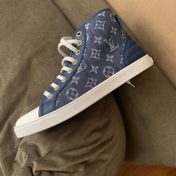 Hi Top Denim Louis Vuitton sneakers original from the store. - Picture 2 of 10